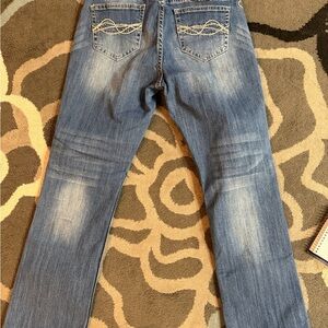 Cowgirl Tuff Faded Blue Straight Jeans